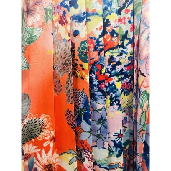 90s Y2K Floral Dress Red straps Whimsigoth Grunge Sz 2 Maxi - Picture 11 of 15